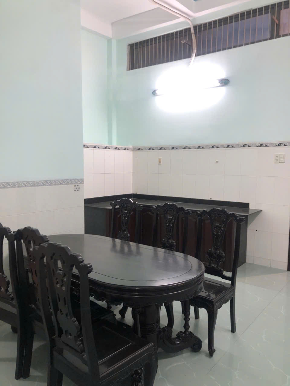 Góc bếp và phòng ăn nhà B027 Vĩnh Hải
